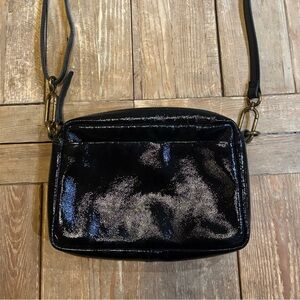 Madewell Pebbled Patent Leather  Crossbody Bag